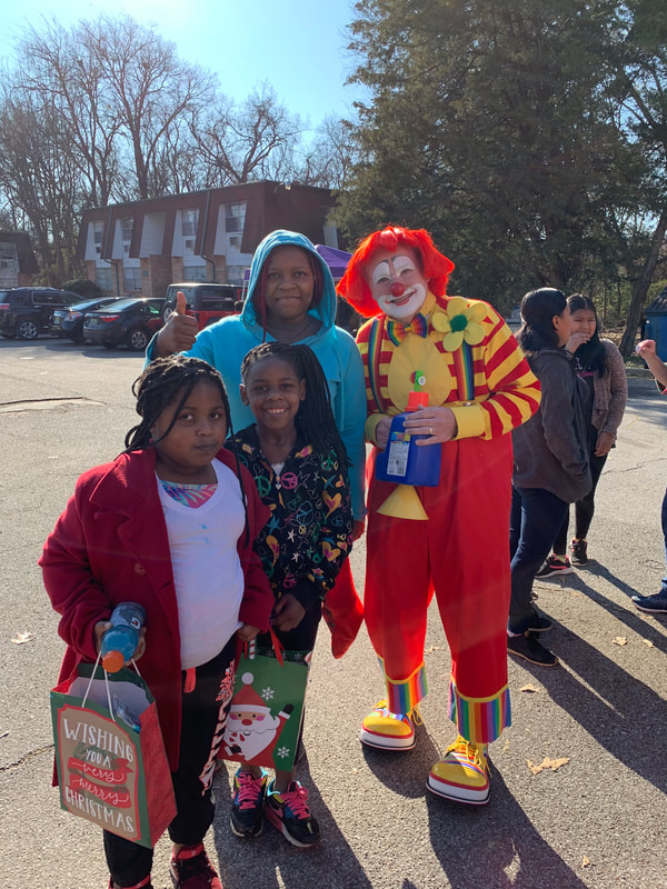 "Zippy the Clown" was there to spread smiles and God's love!